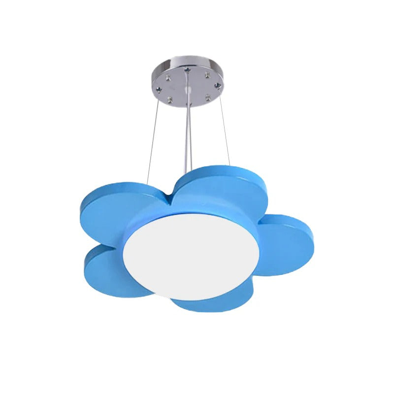 Acrylic LED Pendant Light Kids Room Flower Design | Calora