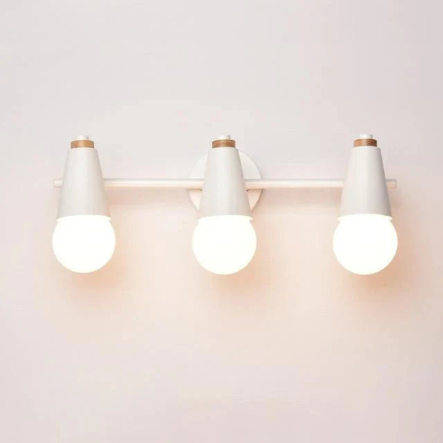 Adjustable Iron Wood Wall Light With Dual Heads | Lumawyn