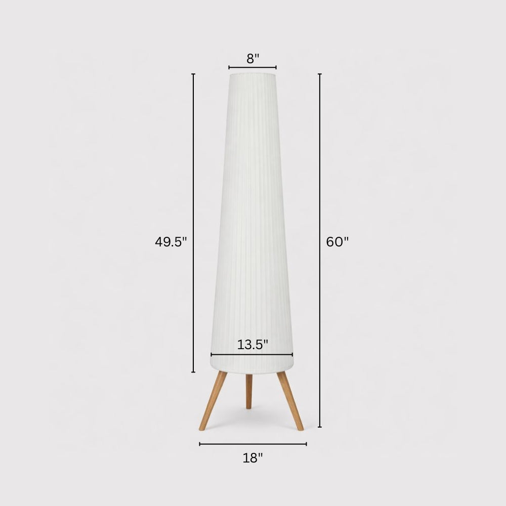 Adjustable Wood Tripod Floor Lamp Nordic Brightness | Helrixo