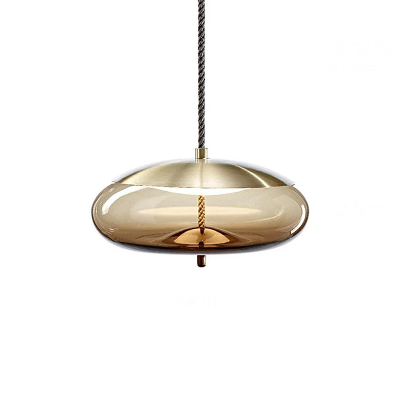 Amber Glass Pendant Light for Dining Room Modern | Valora