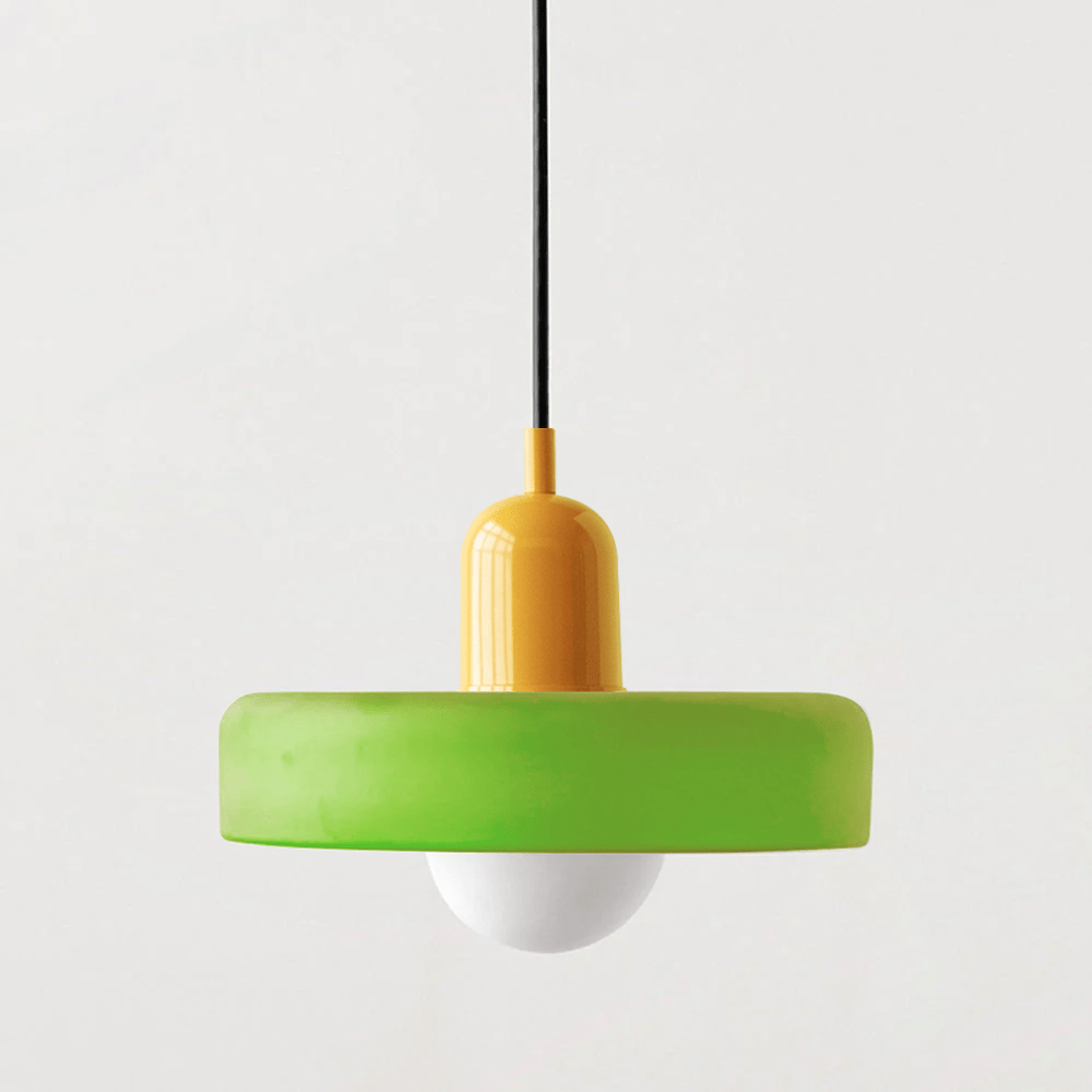 Bauhaus Style Coloured Glass Pendant Light | Luminor