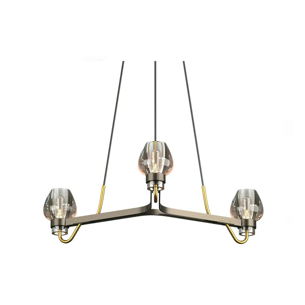 Brass Frame Chandelier for Contemporary Interiors | Lumiraq