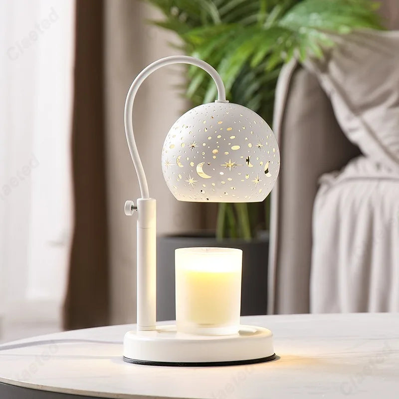Candle Warmer Lamp Moon and Stars Design