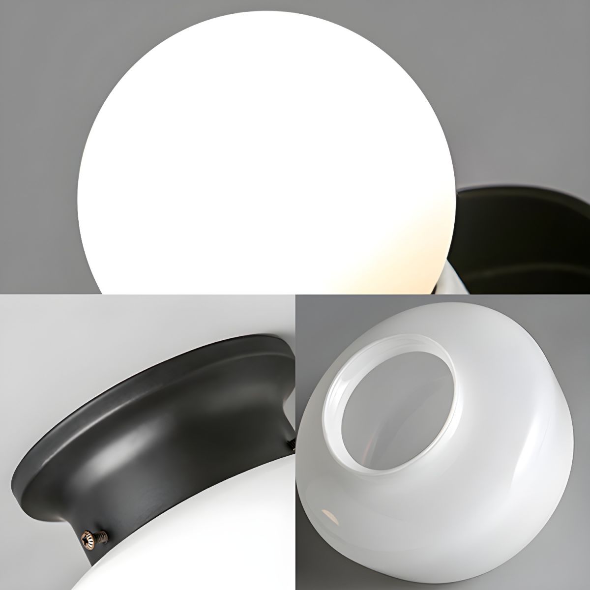 Ceiling Glass Flush Mount Light Modern Style | Auraly