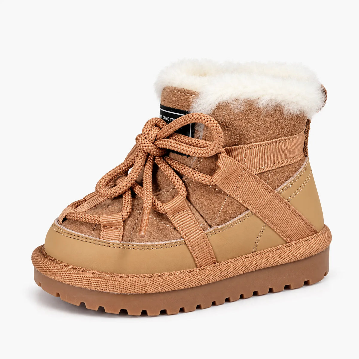 Childrens Laced Winter Snow Boots
