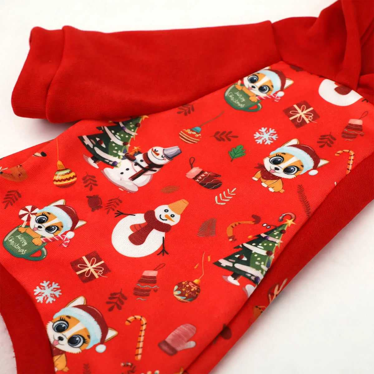 Christmas Hooded Dog Pullover Sweatshirt