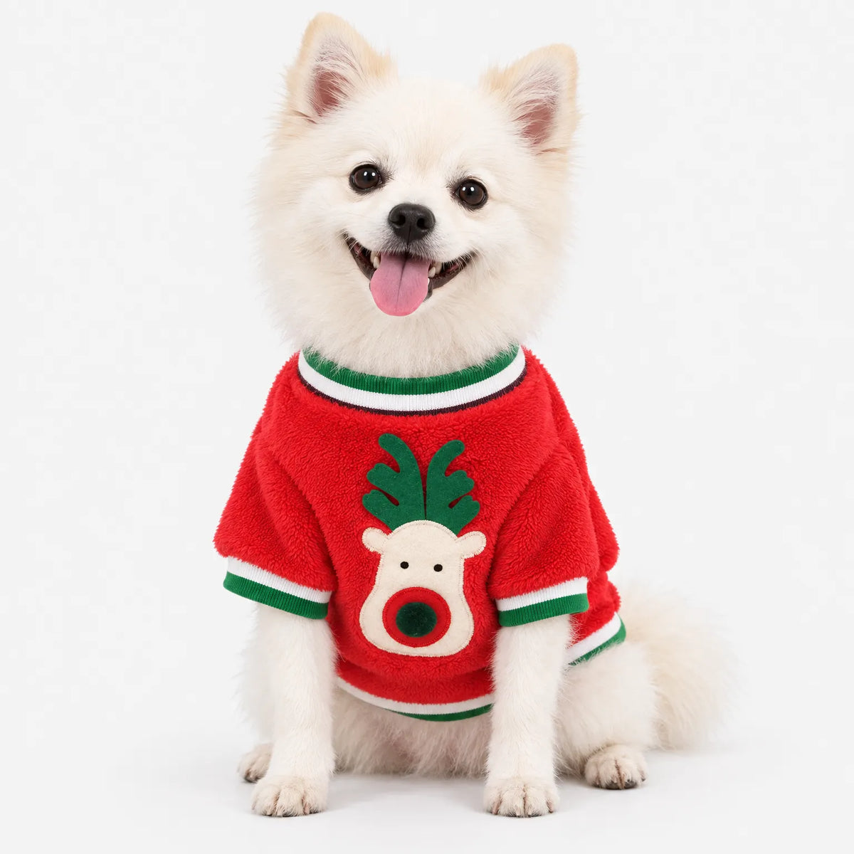Christmas Hooded Pet Costume Jumpsuit