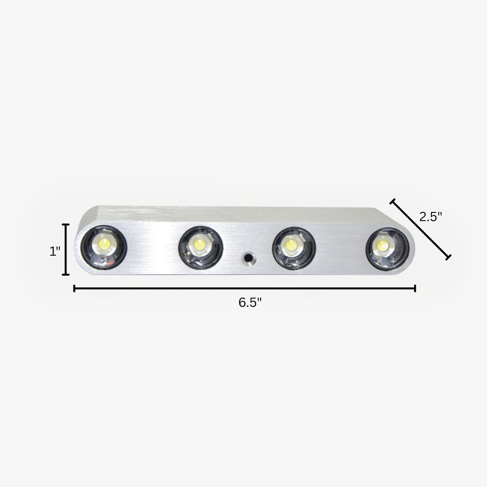 Chrome LED Wall Light for Modern Interior Spaces | Luminec