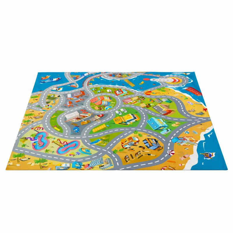 City Road Print Kids Play Mat Rug for Toy Cars | Marvexa