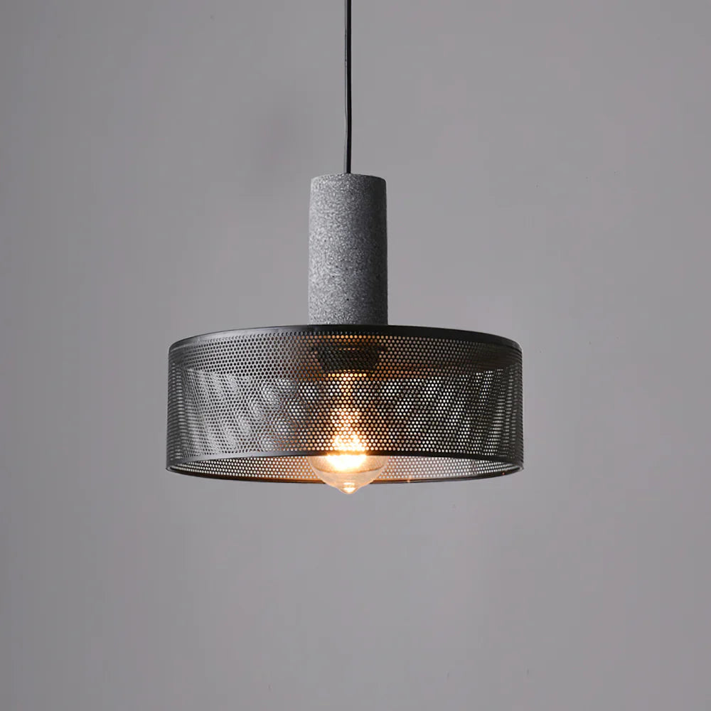 Concrete Cylinder Pendant Light in Urban Design | Valnora