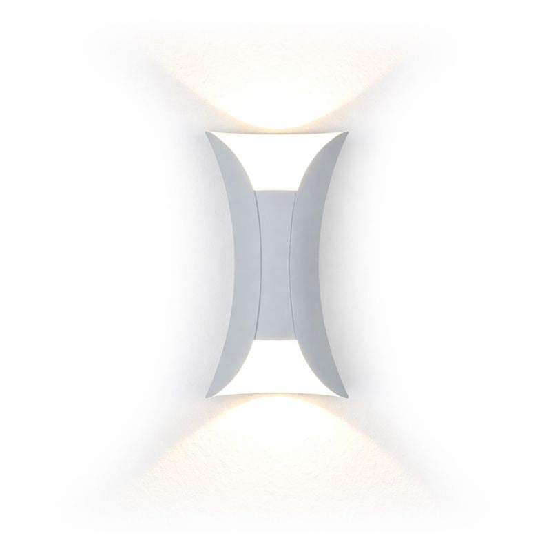 Curved Outdoor LED Wall Light Modern Design | Renvix