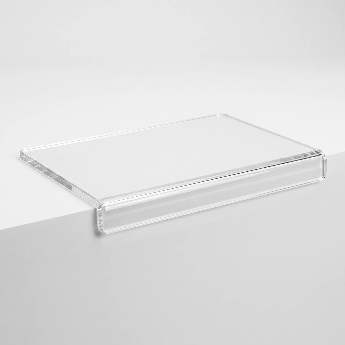 Cutting Board Clear Acrylic with Counter Edge Lip