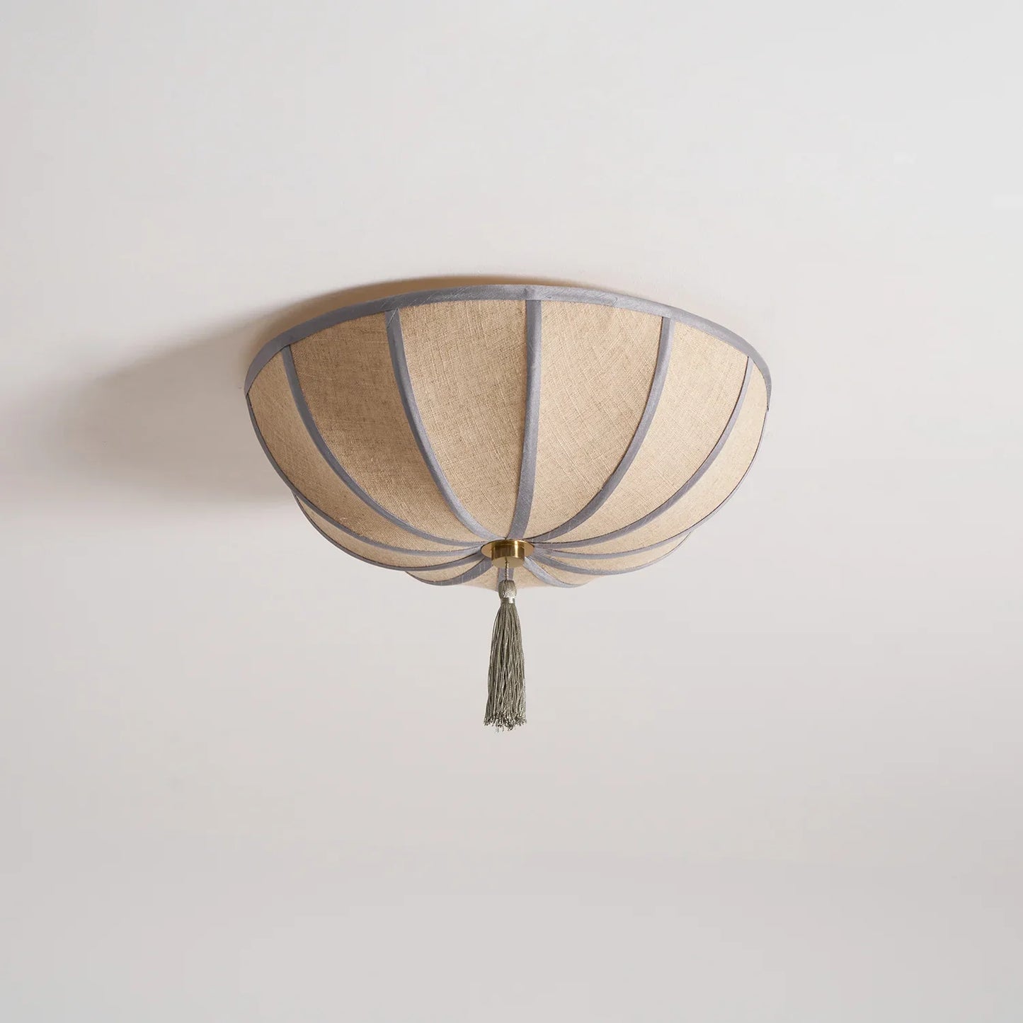 Floral Fabric Shade Ceiling Light Fixture | Lumivyn