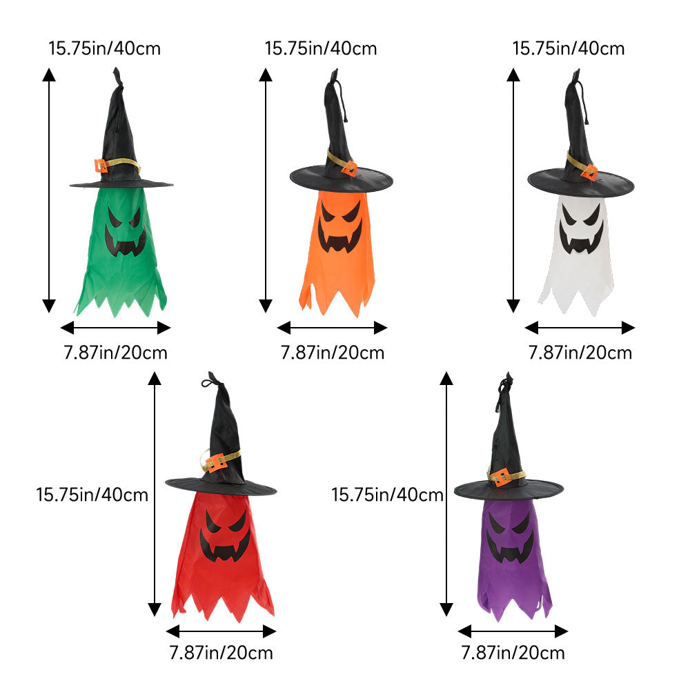 Halloween Hanging Ghost Witch Light Up Outdoor Decoration