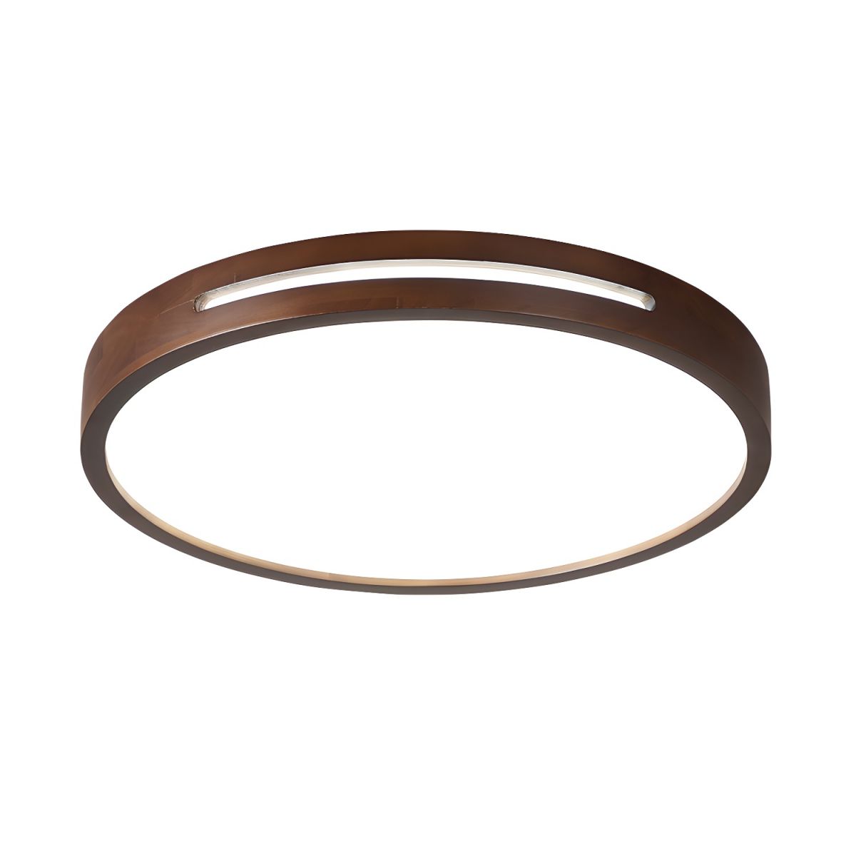 Japanese Wood LED Flush Ceiling Light | Lumzor