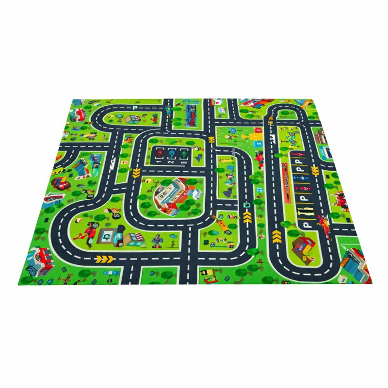 Kids Traffic Road Play Mat Rug City Layout Design | Luventa