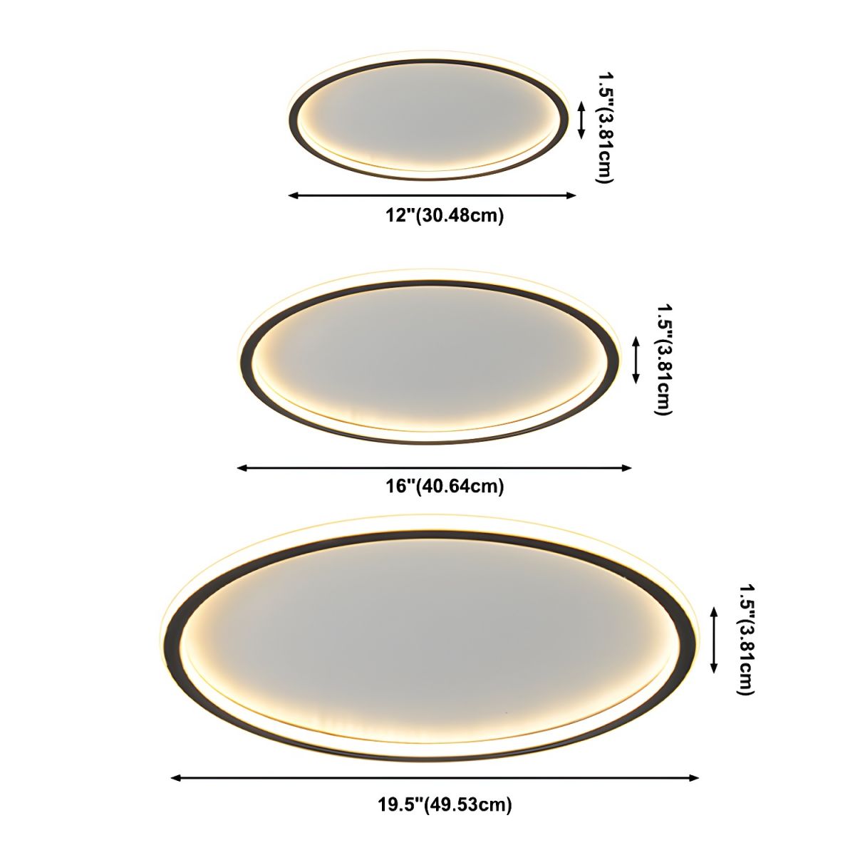 LED Round Nordic Flush Mount Ceiling Light Modern | Velvex