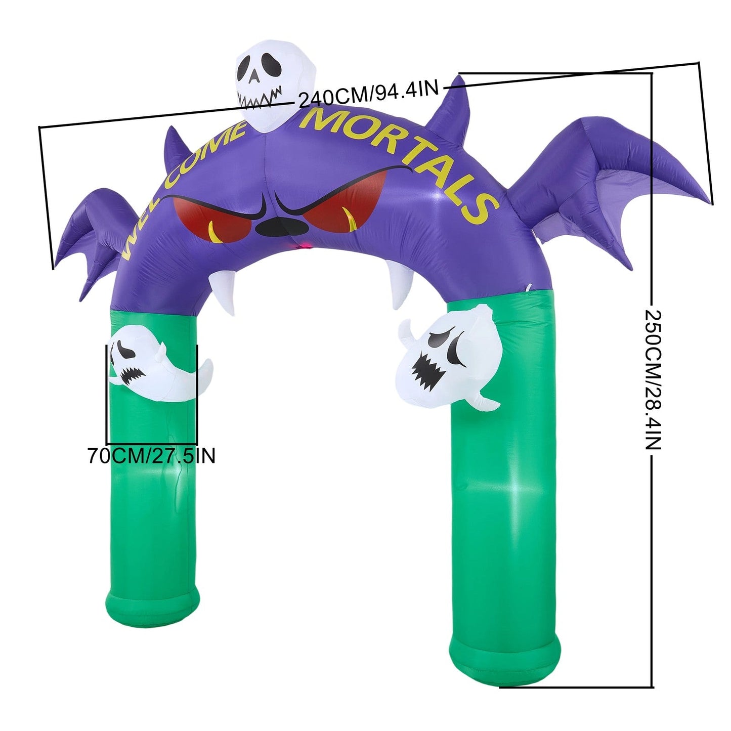 Large Illuminated Halloween Inflatable Archway