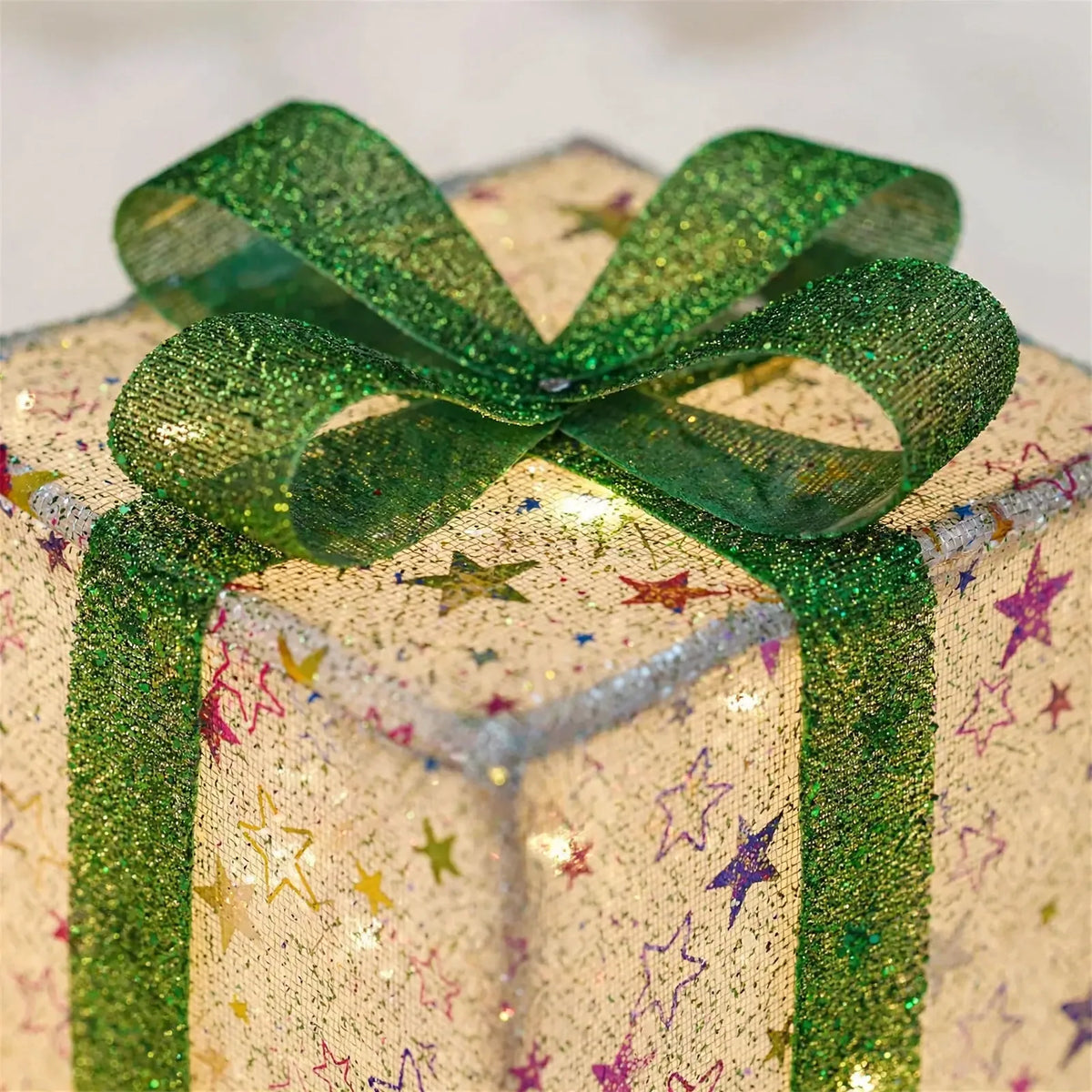 Lighted Christmas Gift Box Decorations