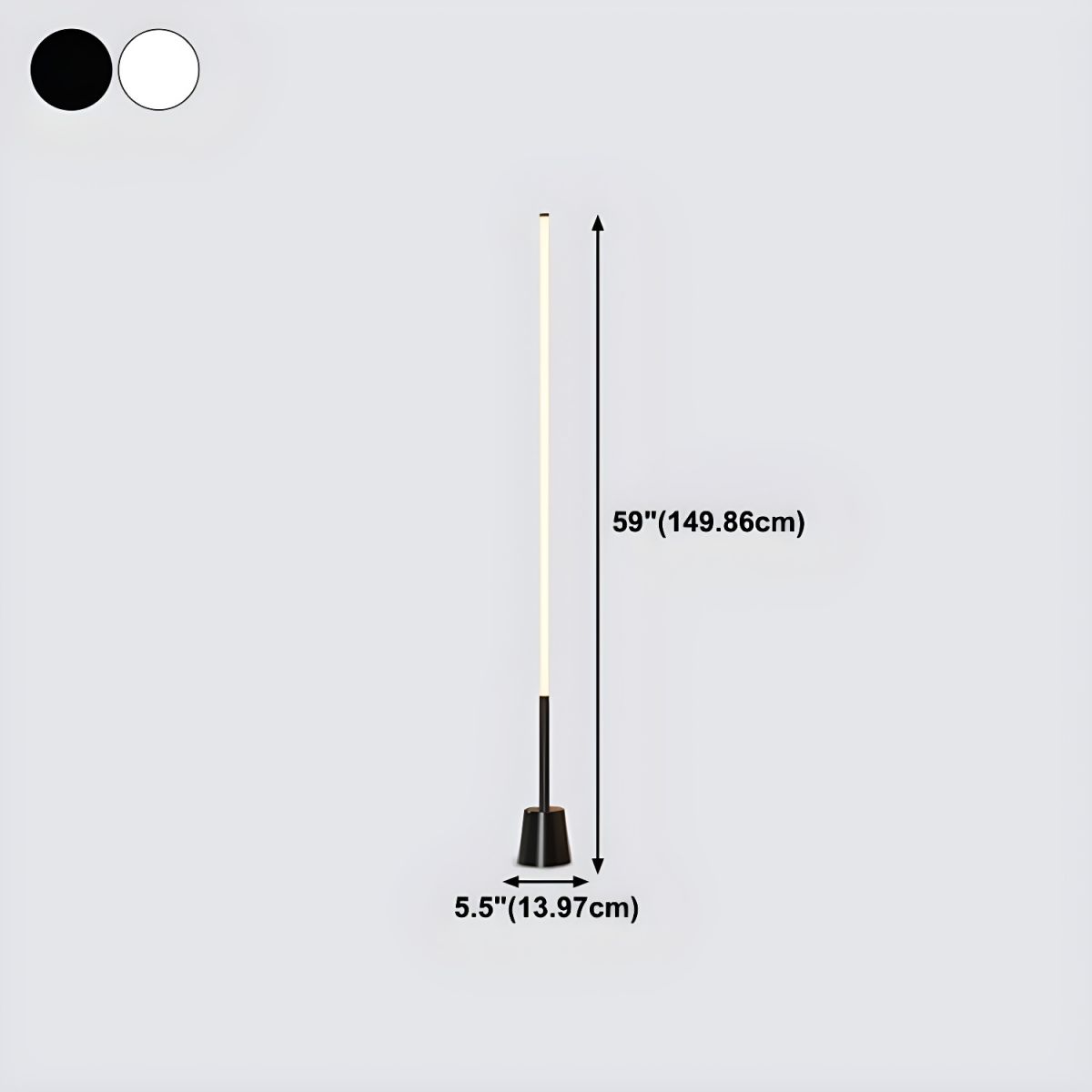 Linear Metal Frame Floor Lamp Modern Design | Zenvora