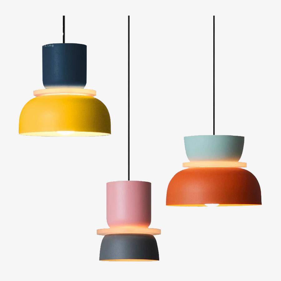Macaron Metal Pendant Light Scandinavian Style Kitchen | Jorvex