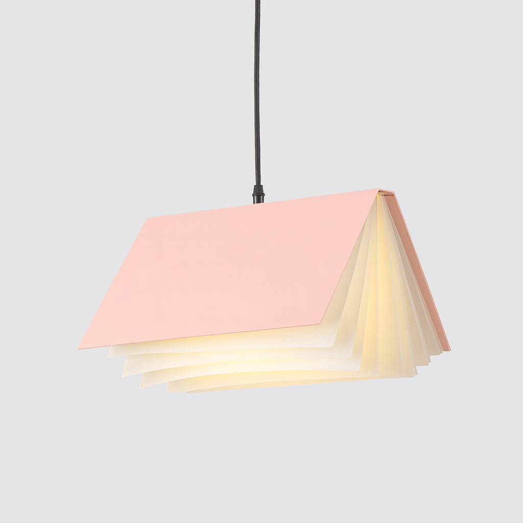 Metal Book Shade Pendant Light for Kids Room | Serora