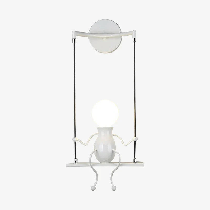 Metal LED Swing Figure Wall Light Modern Style | Swaylux