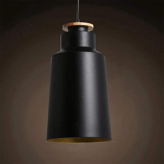 Metal and Wood Scandinavian Pendant Light for Interiors | Nordiva