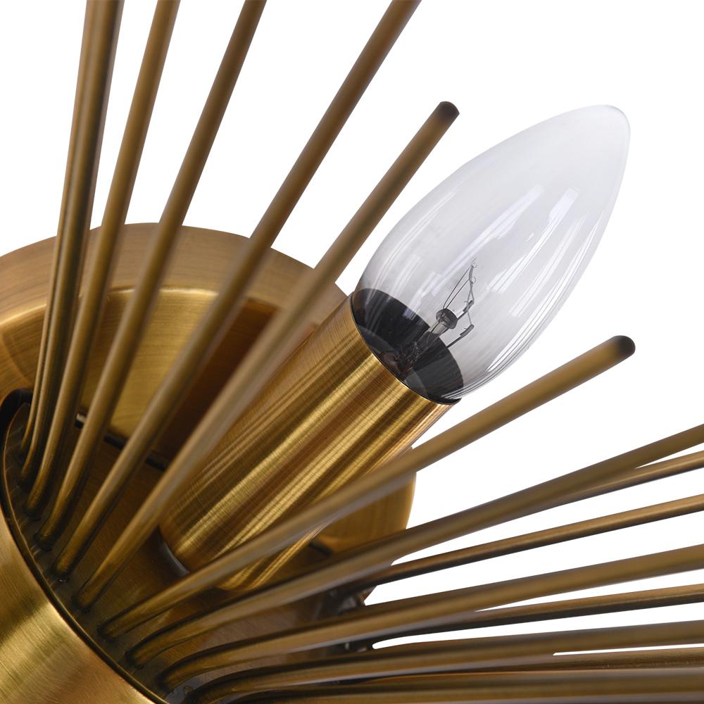 Mid Century Starburst Sconce Light E14 Two Light | Renvica