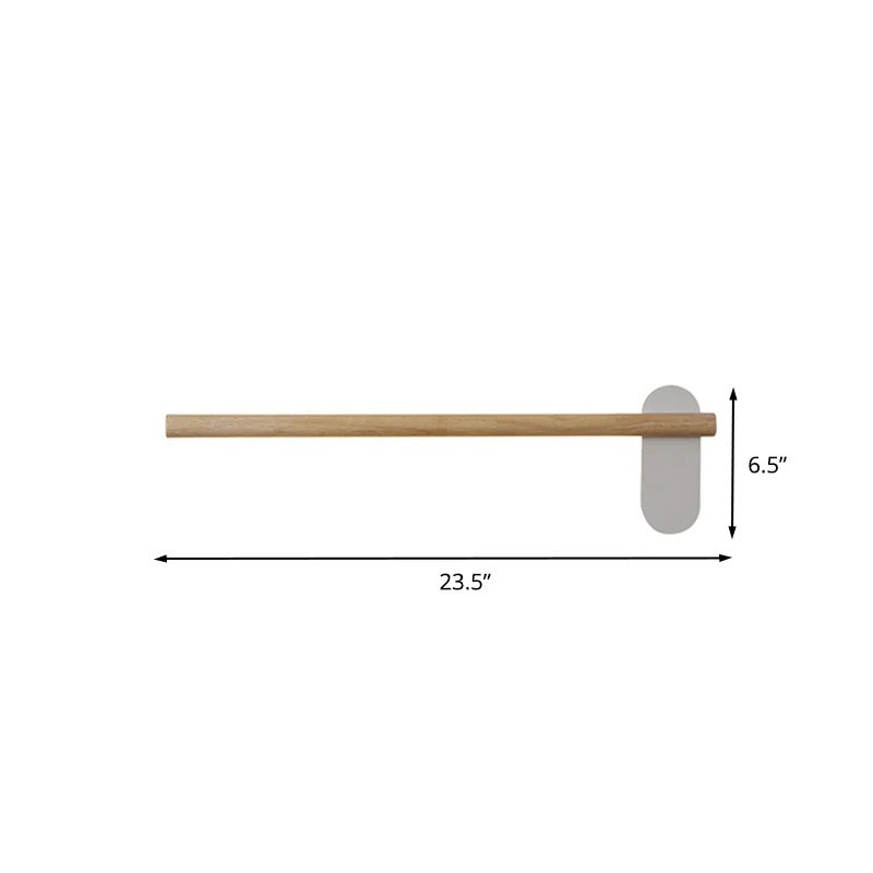 Minimalist Wood LED Linear Bathroom Wall Light | Valqen