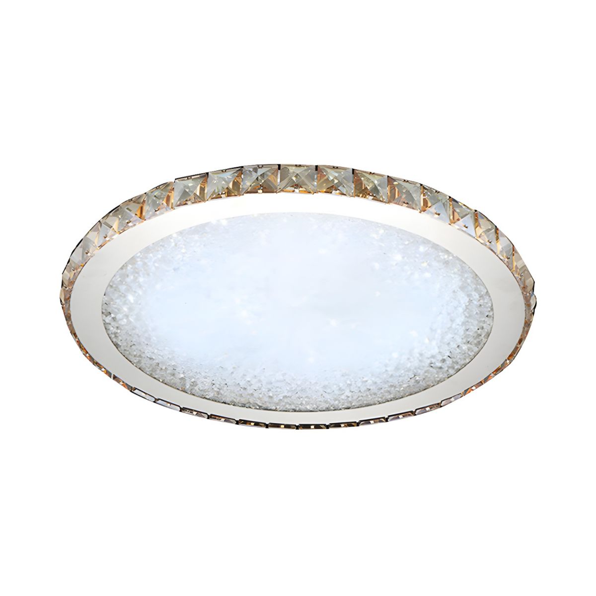 Modern Crystal LED Ceiling Light Flush Mount | Solarae