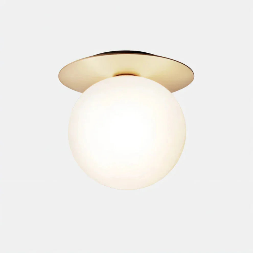 Modern Glass Sphere LED Ceiling Light Fixture | Norviax