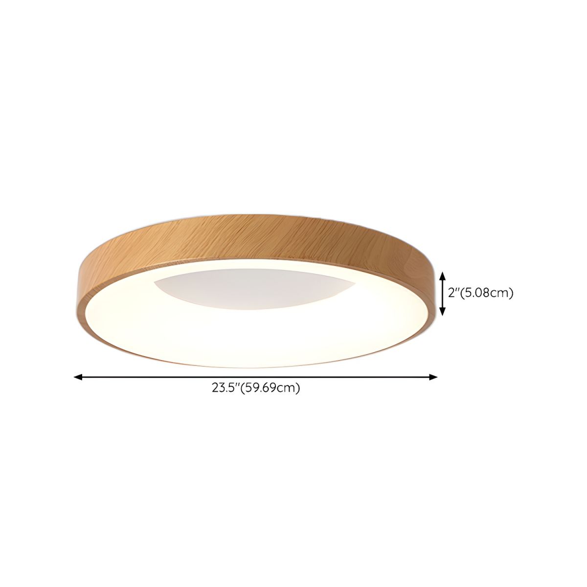 Modern LED Dimmable Ceiling Light with Acrylic Shade | Velmora
