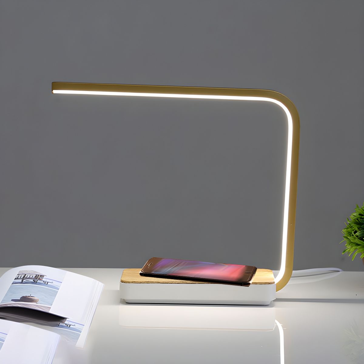 Modern Linear Table Lamp with Touch Dimming | Norlis