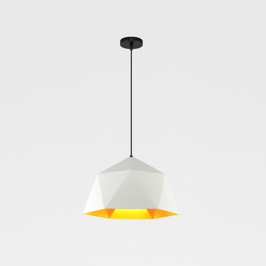 Modern Metal Diamond Pendant Light for Interiors | Zanviro