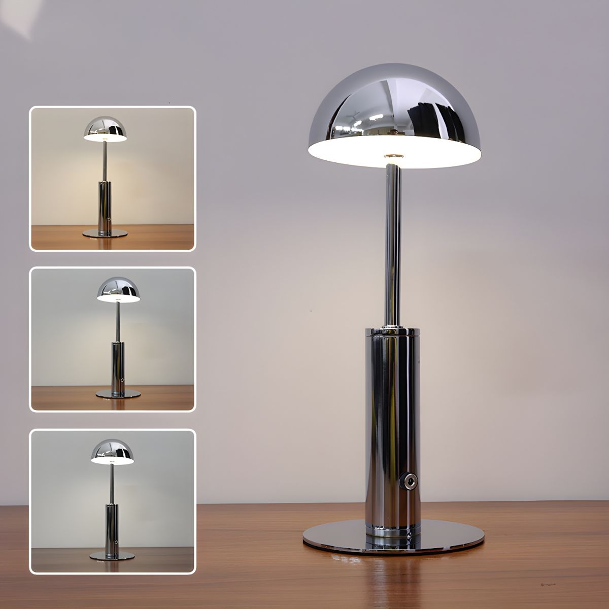 Modern Metal Dome Table Lamp for Bedroom | Elyndr