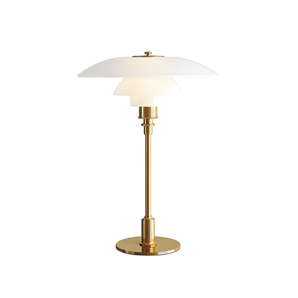 Modern Metal Table Lamp with Glass Shade | Arlamp