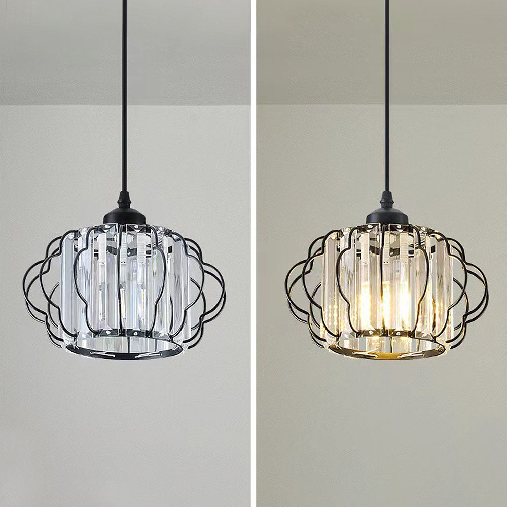 Modern Round Crystal Ceiling Light Gold or Black | Vilion