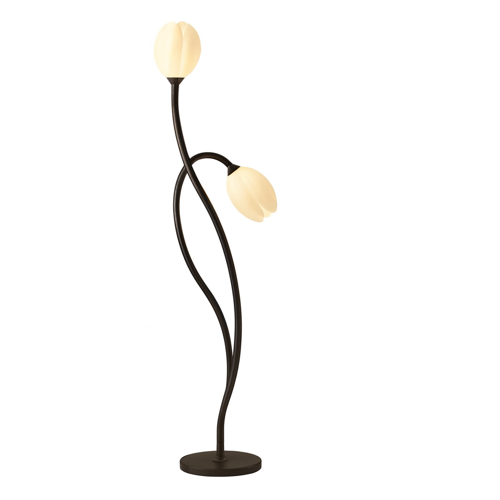 Modern Sculptural Metal Flower Floor Lamp Design | Kelvino
