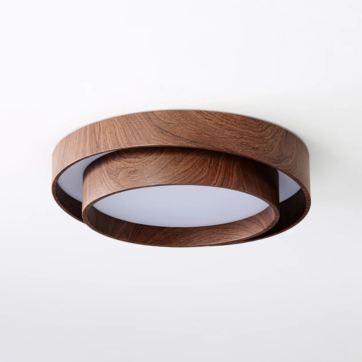 Modern Walnut Ceiling Light Fixture with LED | Vamoria