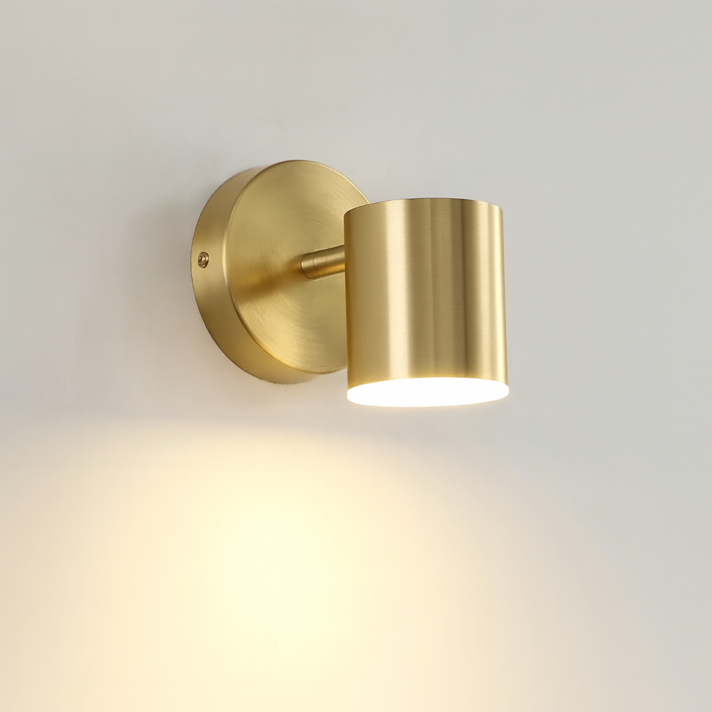 Nordic Black Gold Metal LED Wall Light Fixture | Lumoro