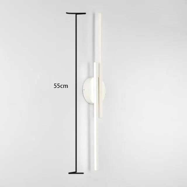 Nordic Double Line LED Wall Light for Interiors | Lumario
