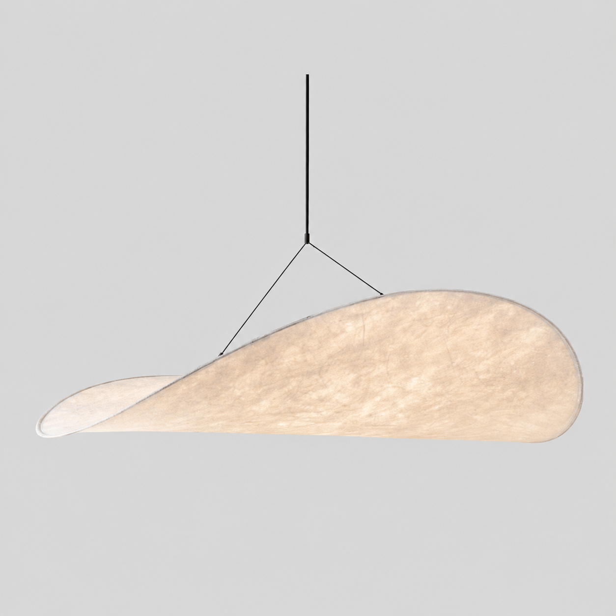 Nordic Japandi Silk Shade Pendant Light Soft Glow | Norlix