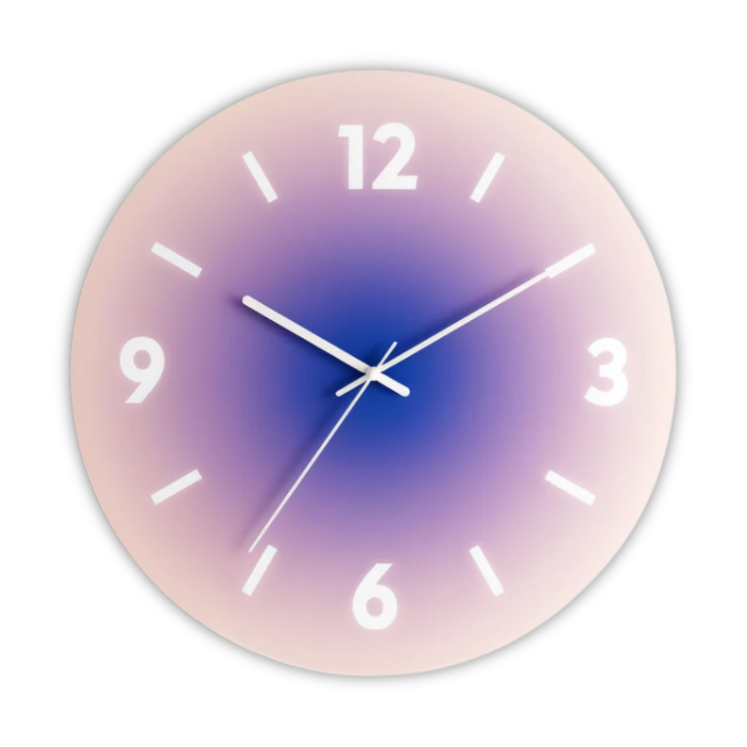 Nordic Style Glass Face Silent Quartz Wall Clock | Norlume