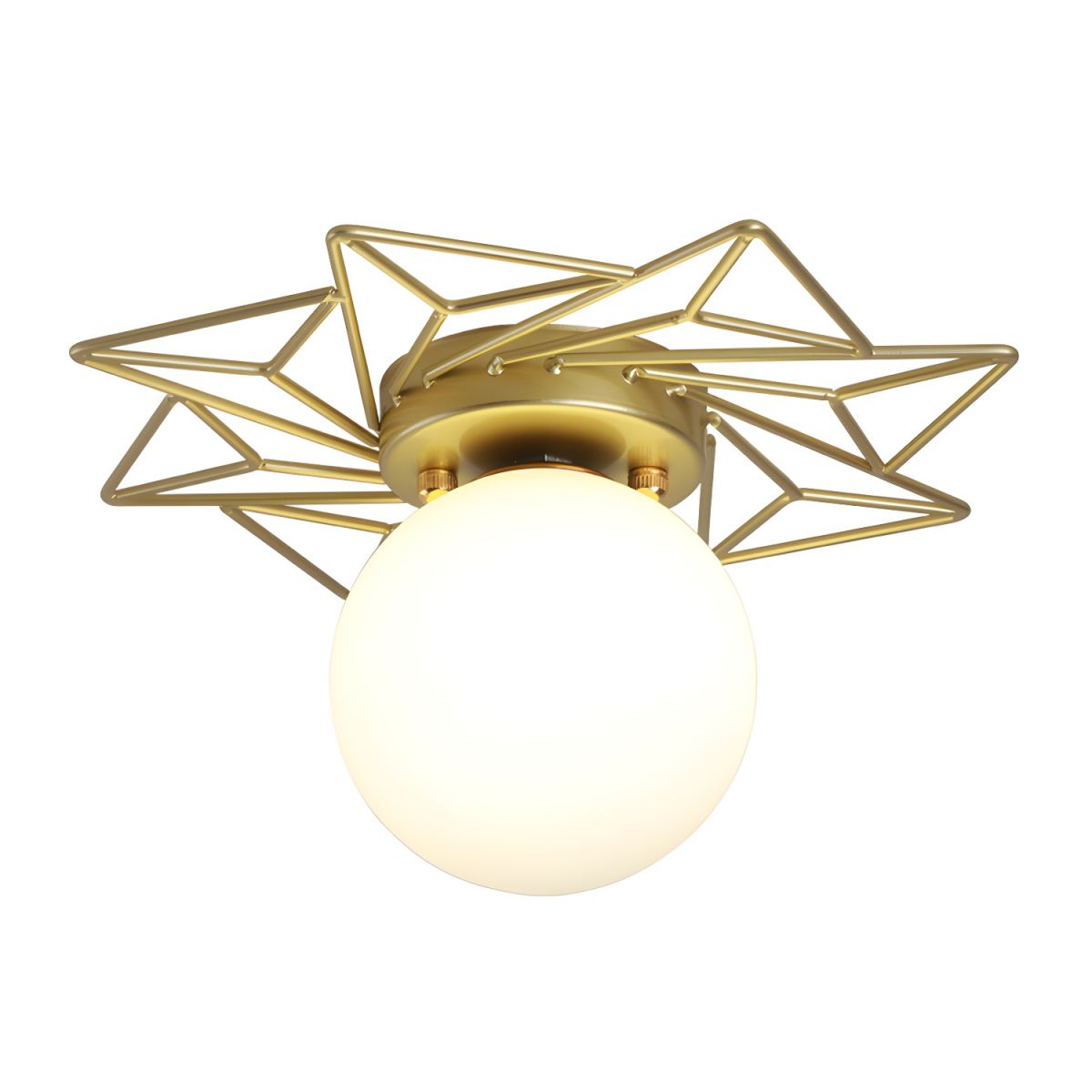 Nordic Style Glass Flush Ceiling Light Fixture | Liorvo