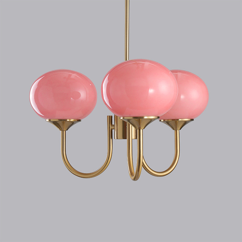 Nordic Style Glass Shade Chandelier | Telvaro