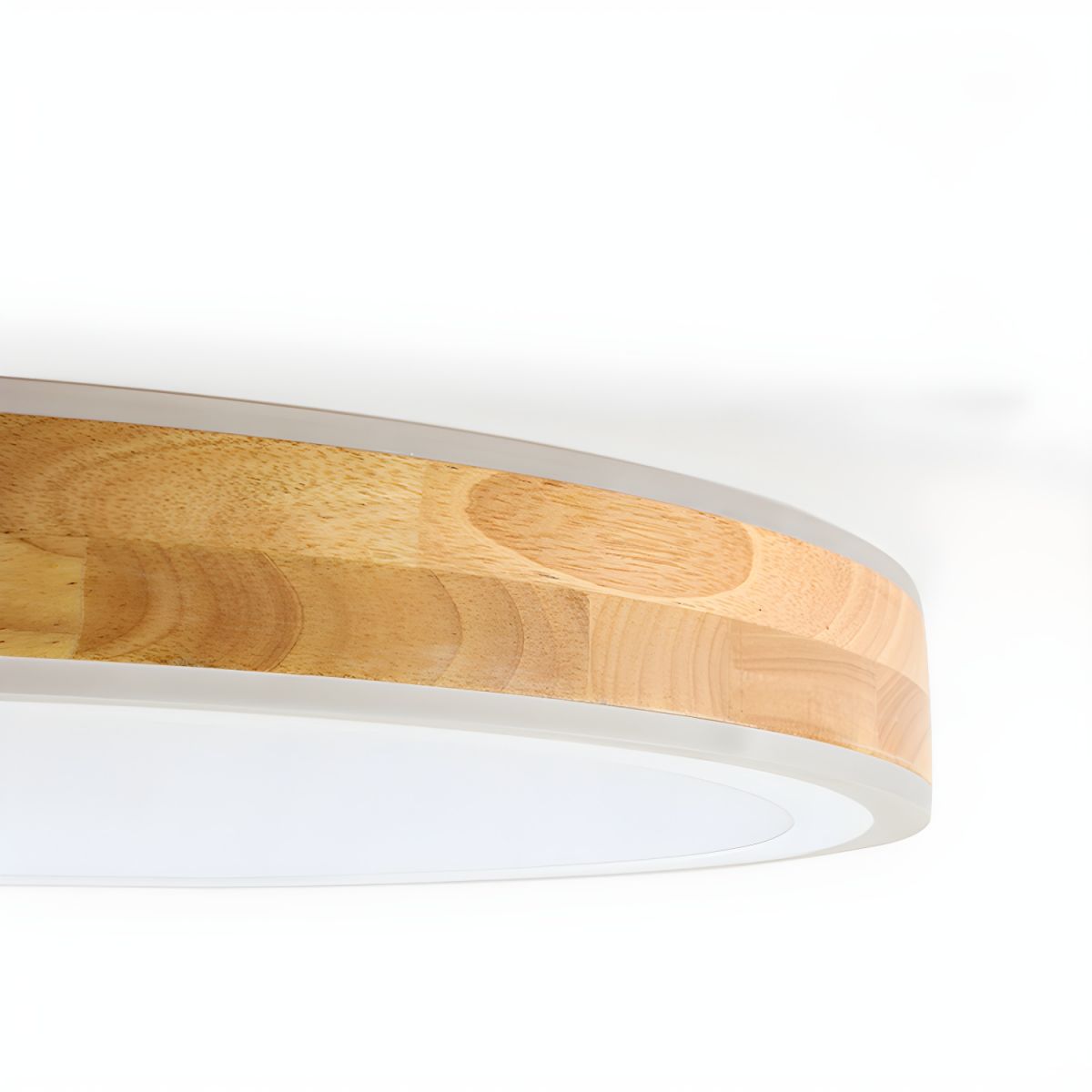 Nordic Wood LED Ceiling Light Flush Mount Round | Luvrion