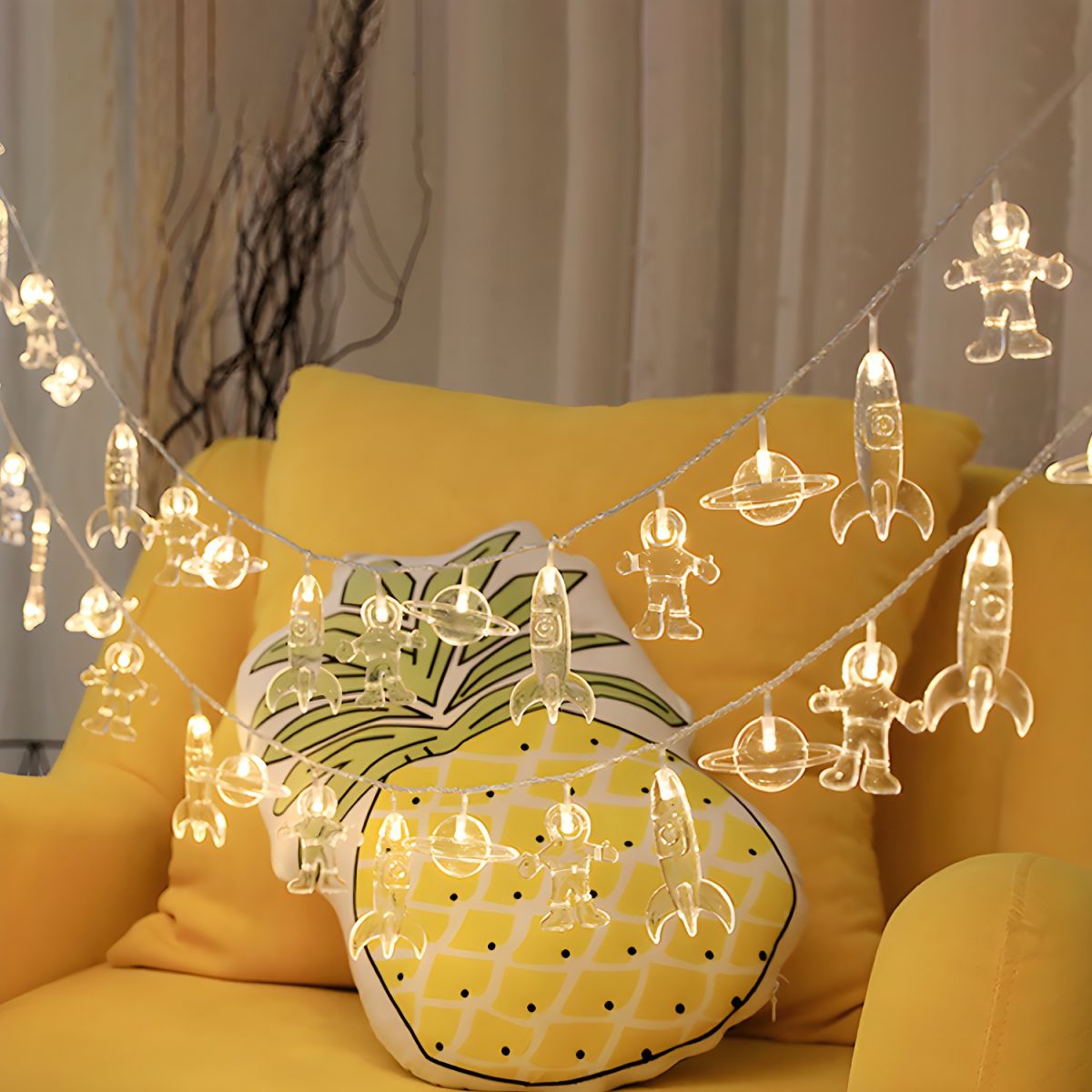 Outdoor LED Fairy String Lights Clear Plastic | Ternico