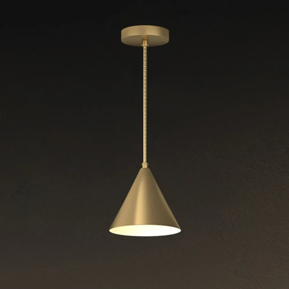 Pendant Light Brass Finish Round Modern Design | Orvena