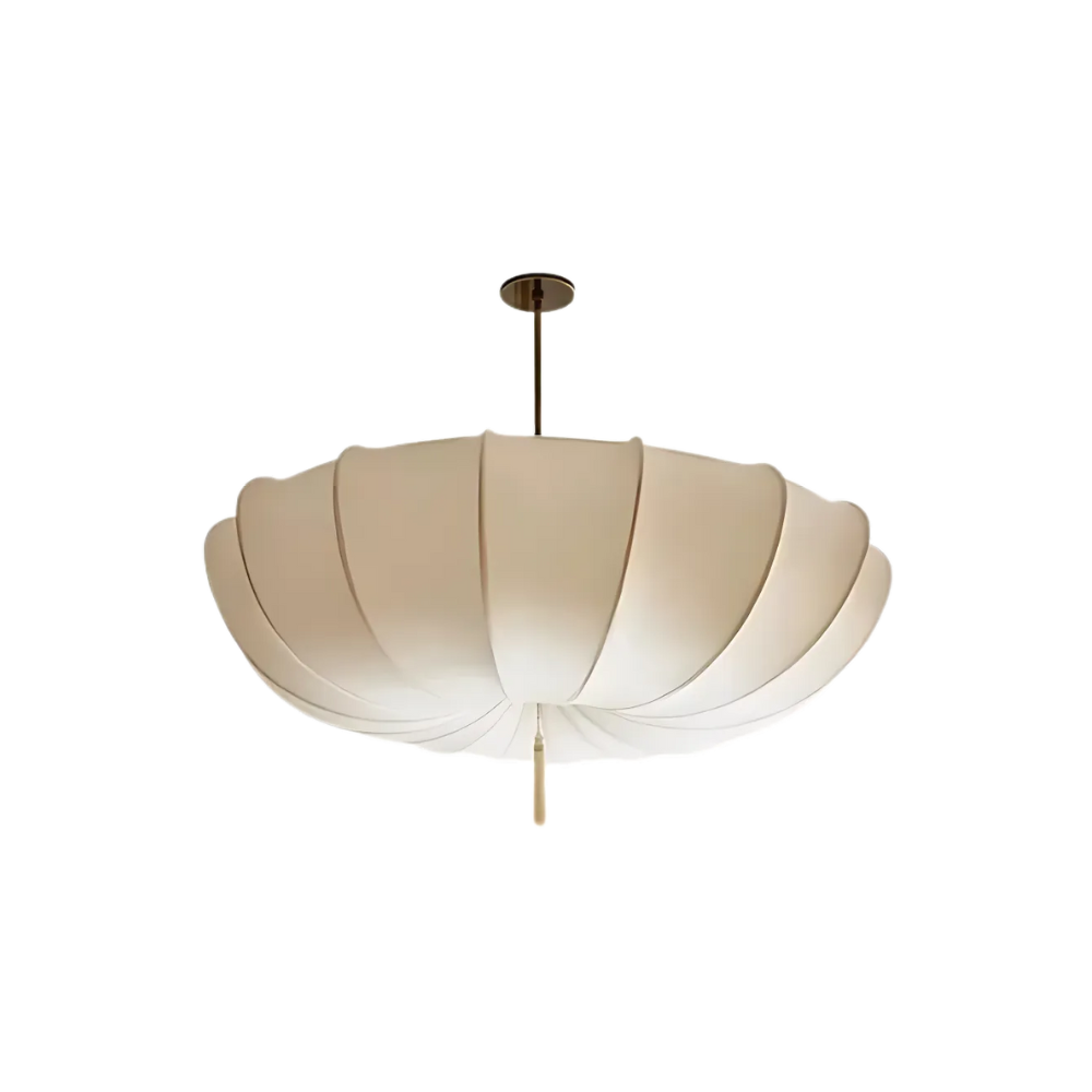 Pendant Light Natural Fabric Wabi Sabi Design | Sinvora
